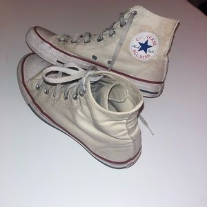 Converse Women’s High-Top Shoes White Size 8